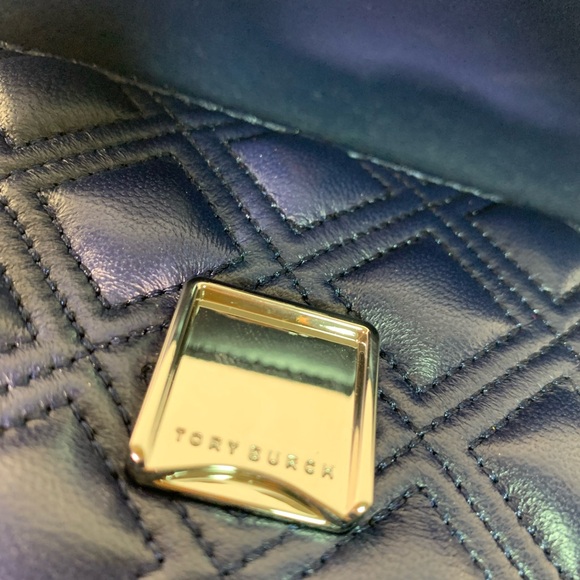 NEW Tory Burch Fleming Royal Navy Small Convertible Crossbody Bag/Shoulder Bag - Picture 10 of 16